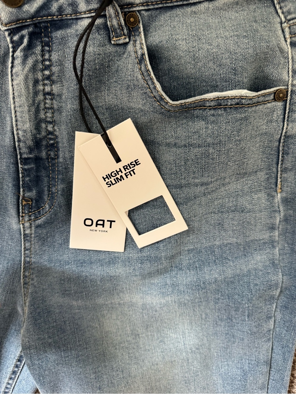 Oat New With Tags Jeans - High Rise Slim Fit Size 31 - Picture 4 of 9